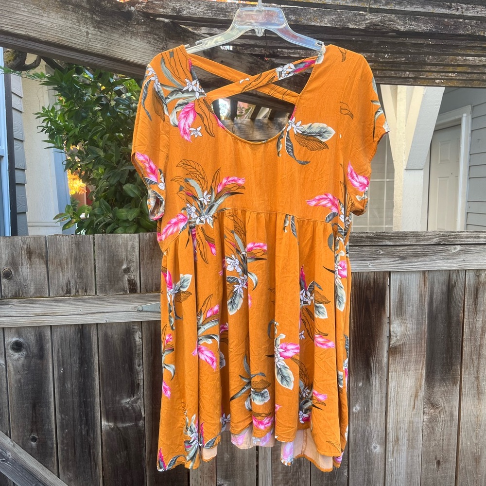 Yellow Floral Dress